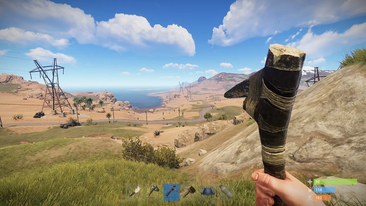 Rust survival overlay tools for farming and PvP